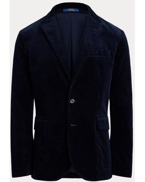 Polo Ralph Lauren Moderne Polo-Anzugjacke Aus Kordsamt - Blau