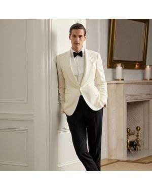 Ralph Lauren Gregory Hand-Tailored Tuxedo Trouser - Black