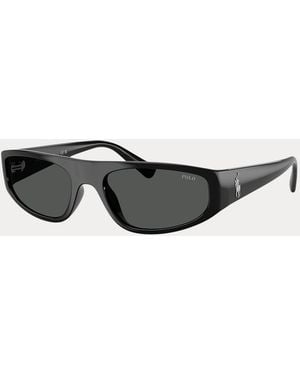 Ralph Lauren Polo Pony Pilot Sunglasses - Black