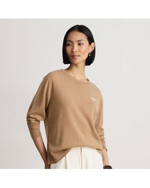 Ralph Lauren Jersey De Cachemira Con Cuello Redondo - Marrón