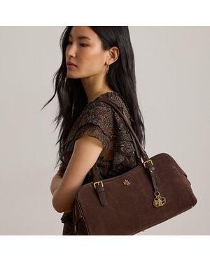 Ralph Lauren Bolso Satchel Marcy Grande De Ante - Neutro