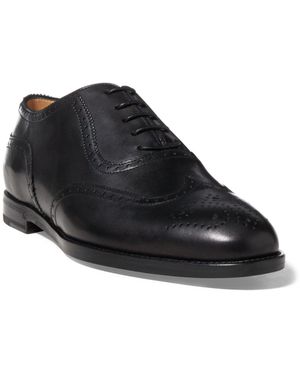Ralph Lauren Quintin Calfskin Oxford - Black