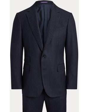 Ralph Lauren Handgeschneiderter Wollanzug Gregory - Blau