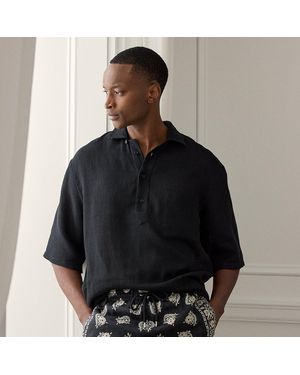 Ralph Lauren Relaxed Fit Basket-Woven Shirt - Black