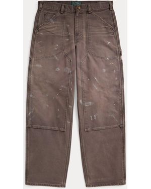Ralph Lauren Polo Dungaree Fit Canvas Carpenter Pant - Brown