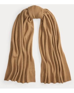 Ralph Lauren Cashmere-Blend Jersey Scarf - Brown