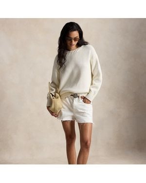 Polo Ralph Lauren Cut-Off Denim Shorts - White
