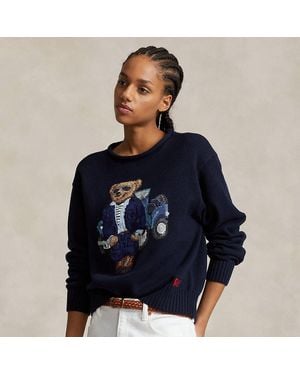 Polo Ralph Lauren Polo Bear Cotton Jersey - Blu
