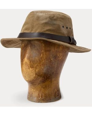 RRL Sombrero De Loneta Encerada - Neutro