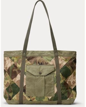 RRL Limited-Edition Patchwork Camo Tote - Green