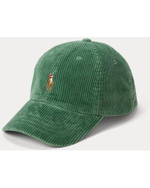 Polo Ralph Lauren Corduroy Ball Cap - Green