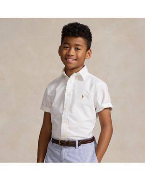 Polo Ralph Lauren Ralph Lauren Boy's Cotton Oxford Short-Sleeve Shirt - White