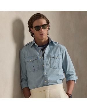 Ralph Lauren Classic Fit Chambray Workshirt - Blue