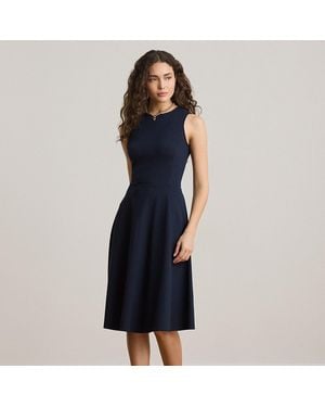 Ralph Lauren Ponte Sleeveless Dress - Blue