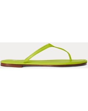 Polo Ralph Lauren Polo Play Leather Thong Sandal - Yellow