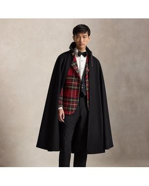 Polo Ralph Lauren Wool Melton Cape - Black