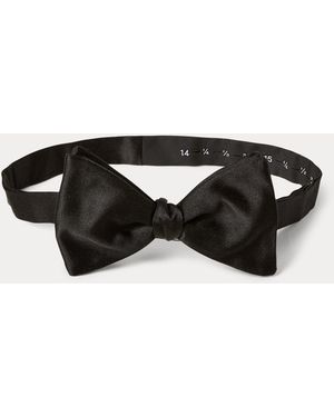 Ralph Lauren Pre-Tied Silk Bow Tie - Black