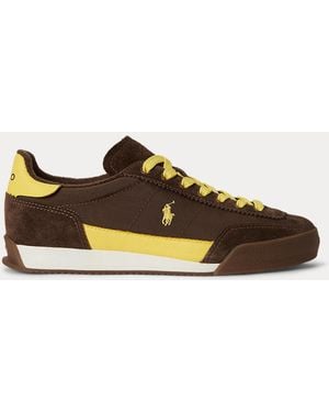 Polo Ralph Lauren Hester Suede Trainer - Brown