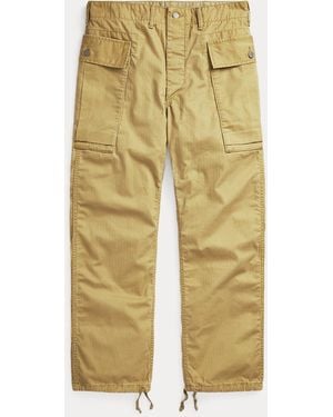 RRL Herringbone Twill Cargo Trouser - Yellow
