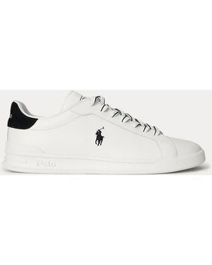 Ralph Lauren Heritage Court Ii Nappaleren Sneaker - Wit