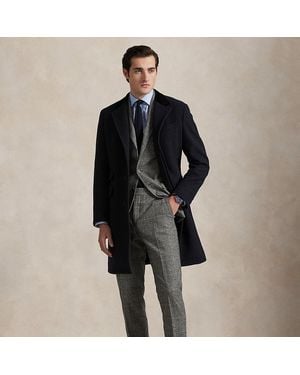 Ralph Lauren Polo Tailored Fit Glen Plaid Wool Suit - Black