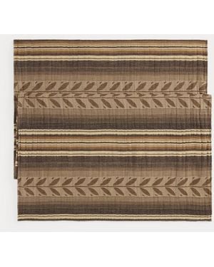 RRL Double-Faced Cotton Jacquard Scarf - Natural