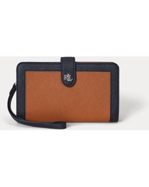 Ralph Lauren Cartera Muñequera De Piel Cruzada - Azul