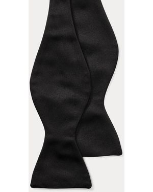 Ralph Lauren Silk Satin Bow Tie - Black