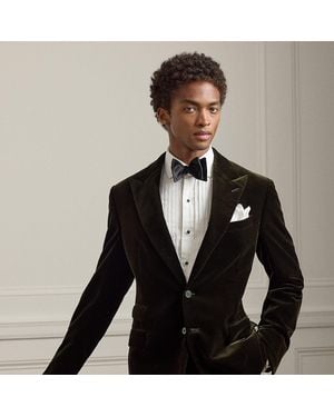 Ralph Lauren Giacca Kent in velluto fatta a mano - Nero