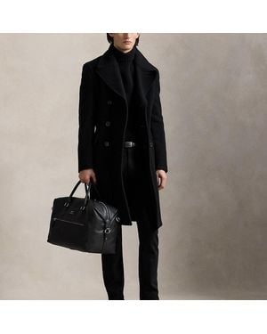 Polo Ralph Lauren Pebbled Leather Duffel - Black