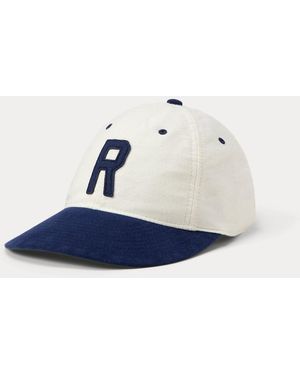 Polo Ralph Lauren Felt-Patch Chamois Ball Cap - Blue