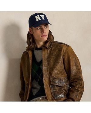 Ralph Lauren Leather Flight Jacket - Brown