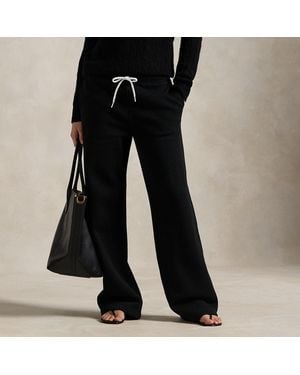 Polo Ralph Lauren Drawstring Wide-Leg Tracksuit Bottoms - Black