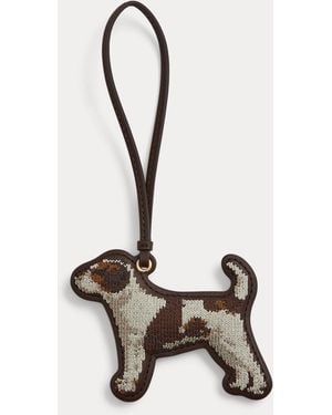 Ralph Lauren Embroidered Jack Russell Terrier Charm - Brown