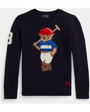 Polo Ralph Lauren Ralph Lauren Boy's Polo Bear Crewneck Sweater - Blue
