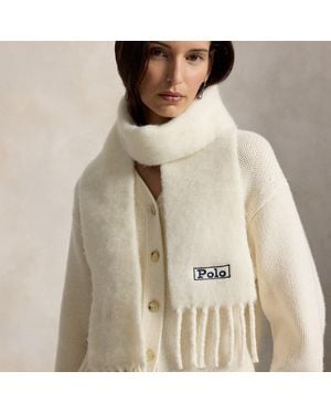 Polo Ralph Lauren Sciarpa in misto lana spazzolato - Neutro