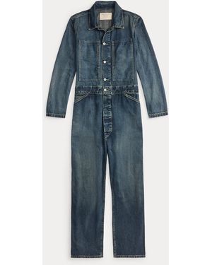 RRL Hartington Denim Coverall - Blue