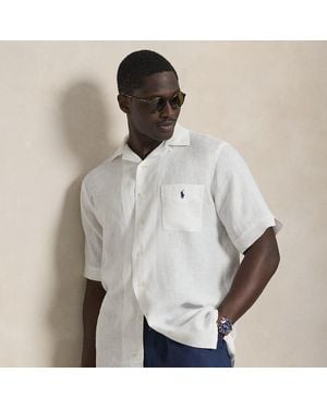 Ralph Lauren Linen Camp Shirt - Grey