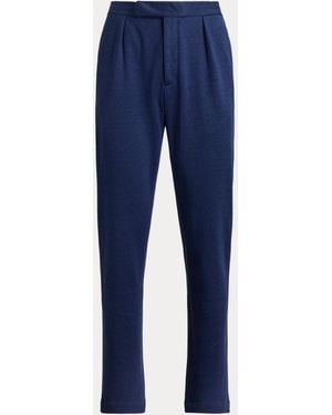 Ralph Lauren Hand-Tailored Linen-Blend Suit Trouser - Blue