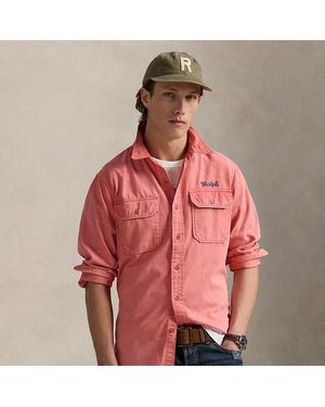 Polo Ralph Lauren Camicia in chino ricamata Classic-Fit - Rosa