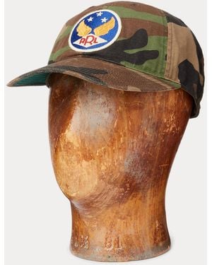 RRL Winged-logo Camo Ball Cap - Multicolour