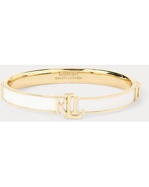 Ralph Lauren Vergoldeter Scharnierarmreif Mit Logo - Mettallic