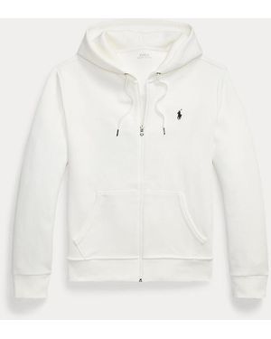 Polo Ralph Lauren Double-Knit Full-Zip Hoodie - White