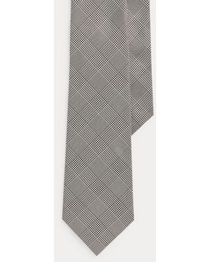 Ralph Lauren Glen Plaid Silk Tie - Gray