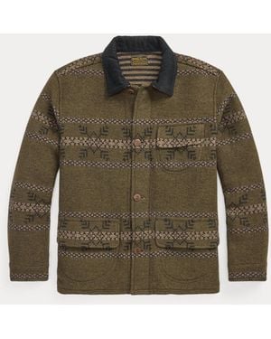 RRL Double-Faced Jacquard Jacket - Green