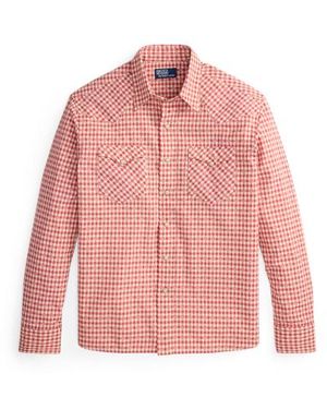 Polo Ralph Lauren Camicia western in madras Classic-Fit - Rosa