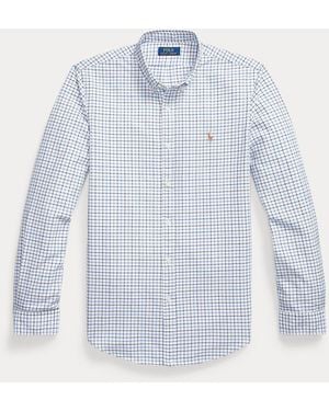 Polo Ralph Lauren Slim Fit Tattersall Oxford Overhemd - Blauw