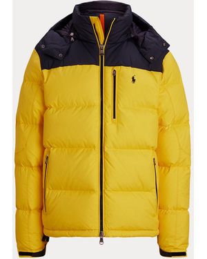 Polo Ralph Lauren The Gorham Colour-Blocked Down Jacket - Yellow