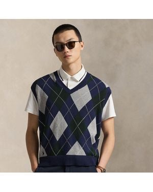Ralph Lauren Big Fit Performance Sleeveless Jumper - Blue
