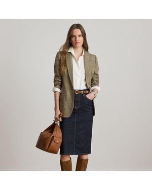 Ralph Lauren Denim Pencil Skirt - Blue